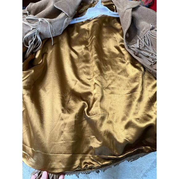 Vintage Boot Country Classic Western/Cowgirl Suede Leather Fringe Coat/Jacket - Picture 10 of 10